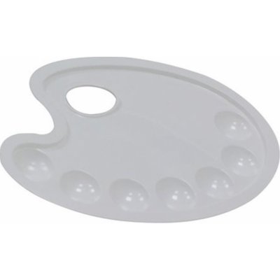 Daler Rowney Palettes Artists' Plastic Oval Malířská paleta 17 x 25 cm – Zboží Dáma