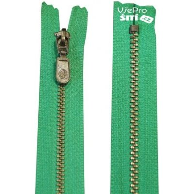 zip kovovy ZELENÝ nikl No4 1804XX – Hledejceny.cz
