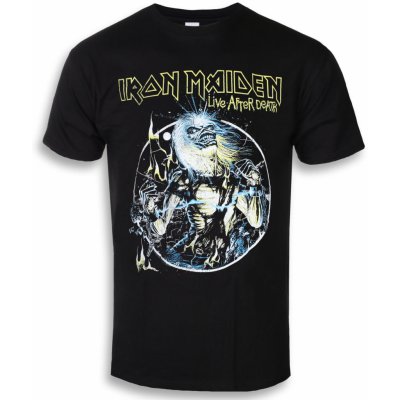 ROCK OFF tričko metal Iron Maiden Live After Death černá – Zbozi.Blesk.cz