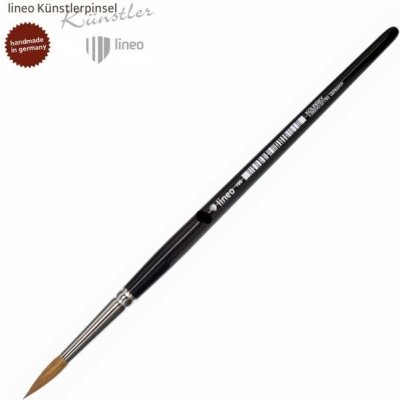Lineo Štětec kulatý Přírodní Kolinsky sobol 195/4 krátká rukojeť – Zboží Mobilmania