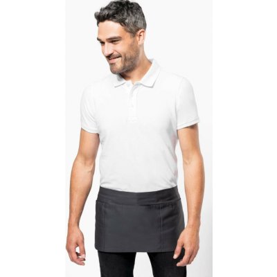 Kariban Zástěra do pasu krátká s kapsami Short tmavě šedá – Zboží Dáma