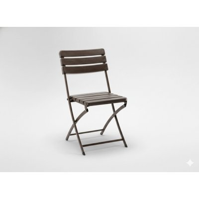 Pro-Tech shop Skládací zahradní židle hnědá 55x46x81cm 62529 ZUM1015 – Hledejceny.cz