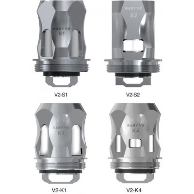 Smoktech TFV8 Baby V2 S2 žhavicí hlava nerez 0,15ohm – Hledejceny.cz