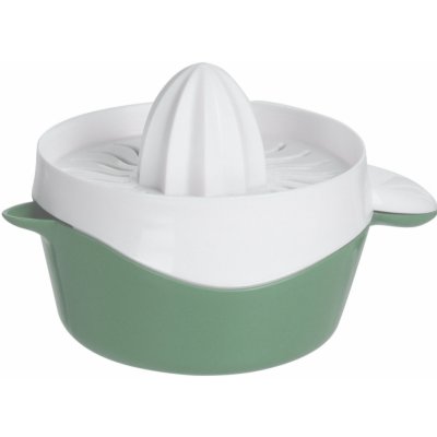 Excellent Houseware Lis na citrusy s nádobou s výlevkou, 17 x 12,5 x 10,5 cm, tmavě zelený zelený – Zboží Mobilmania