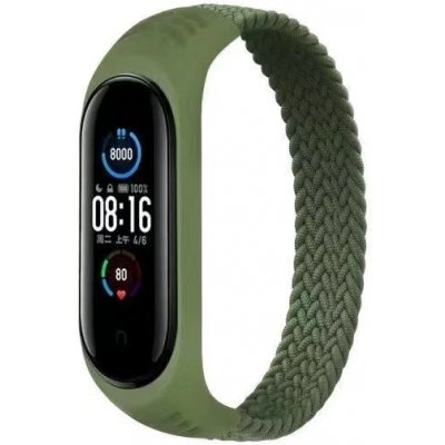 Vázaný nylon - Mi Band 3/4/5/6 náhradní náramek Barva VN pásku: Army Green MBSCZ-MB004 – Zboží Živě