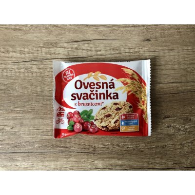 Ovesná svačinka s brusinkami 36 g – Zboží Dáma