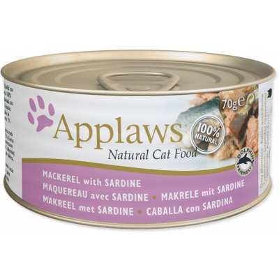 Applaws Cat makrela a sardinky 6 x 70 g – Hledejceny.cz