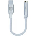 Swissten Audio Adaptér Usb-C/Jack (Samice) 0,15m, stříbrný – Zbozi.Blesk.cz