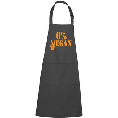 Dobrý Triko Zástěra s potiskem 0% vegan Antracitová – Hledejceny.cz