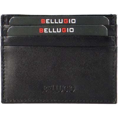 Bellugio kožené pouzdro na doklady Ruoxys černá – Zboží Mobilmania