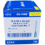 KD Medical Injekční jehla KD-Fine 20 G 0,9 x 40 žlutá 100 ks – Zboží Mobilmania