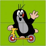 Dino obrázkové kostičky Krteček 4 kostky – Zboží Dáma