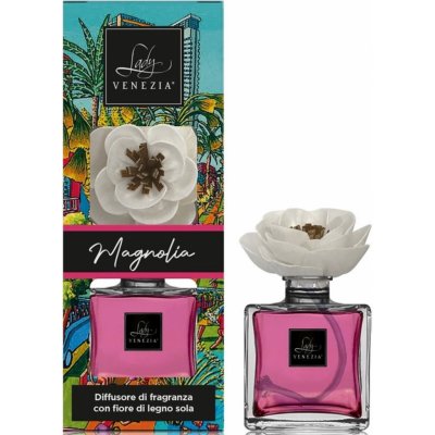 Lady Venezia Naif Magnolia Magnólie aroma difuzér s květem 100 ml