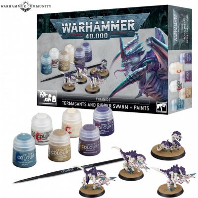 GW Warhammer 40,000 Tyranids Termagants and Ripper Swarm + Paint set – Hledejceny.cz