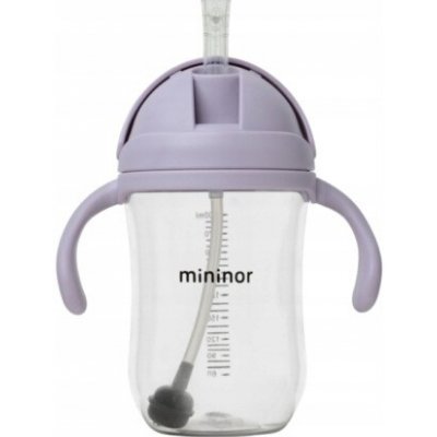 Mininor Láhev Na Pití s brčkem Tritan 330 ml – Zboží Mobilmania