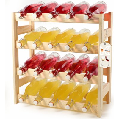 KADAX Dřevěný stojan na víno na 20 lahví – Hledejceny.cz