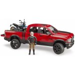Bruder 2502 Terénní auto RAM + motocykl Scrambler Ducati Desert Sled s figurkou 1:16 – Zboží Mobilmania