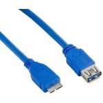 4World 08974 USB 3.0 AF- Micro BM 4m, modrý – Hledejceny.cz