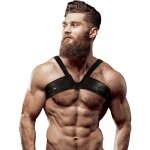 Fetish Submissive Attitude Eco Leather Brigade Man Chest Harness Black – Zboží Dáma