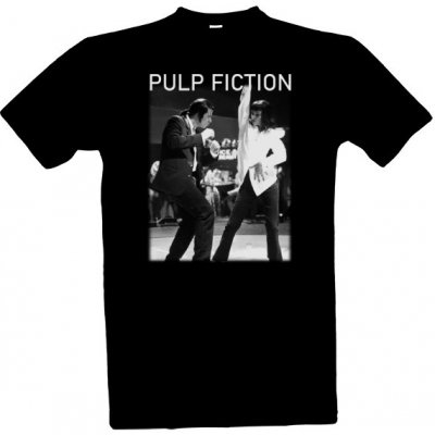 Tričko s potiskem Pulp Fiction tanec pánské černá