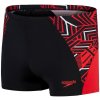 Koupací šortky, boardshorts Speedo Eco Endurance+ Splice Aquashort Black/Fed Red/White