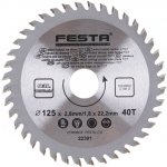 Festa Pilový kotouč s SK plátkem, 125 x 22 mm, 40 zubů, TCT, F22301 – Zboží Mobilmania