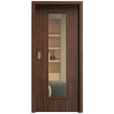 Sapeli Elegant Komfort M55 posuvné ořech americký 60 x 210 cm Planibel bronz – Hledejceny.cz