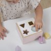 Dřevěná hračka Hape vkládačka Little Dutch Shape sorter růžová