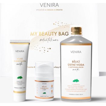 Venira Beauty Bag bělicí zubní gel 50 ml + bělicí zubní pasta 100 ml + bělicí ústní voda 500 ml