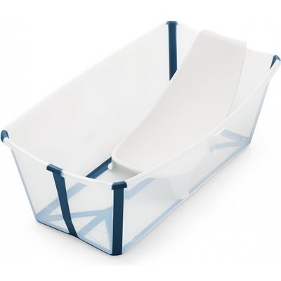 STOKKE Flexi Bath Skládací vanička XL Transparent Blue – Zboží Mobilmania