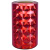 Univerzální hologramová samolepící fólie na metry motiv 4 čtverce - šíře 20cm - červená