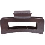 Hranatý skřipec na vlasy se třpytem Barva: černá – Zboží Dáma