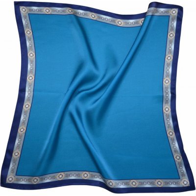 White orchid hedvábný šátek petrolejový v dárkovém balení – Zboží Dáma