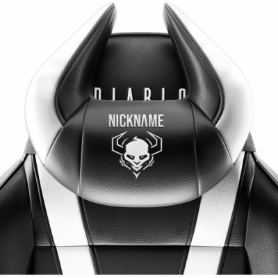 Diablo Chairs X-Horn Černá-Bílá – Zboží Dáma