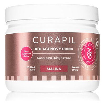 Curapil Kolagenový drink Malina kolagen pro krásné vlasy, pleť a nehty 200 g