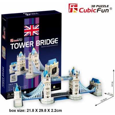 CubicFun 3D puzzle Tower Bridge 41 ks – Hledejceny.cz