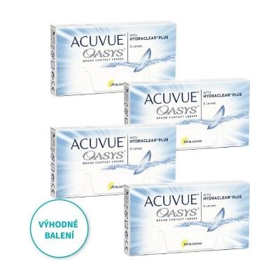 Johnson & Johnson Acuvue Oasys with Hydraclear Plus 6 čoček 4 ks – Sleviste.cz