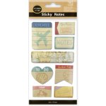 ARGUS Samolepící štítky cestování, hnědo-modré 23210001 – Zboží Dáma