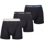 Calvin Klein Cotton Stretch Classic Fit Trunks 3-Pack Black – Zboží Dáma