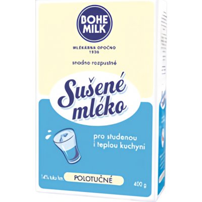 Bohemilk Sušené mléko polotučné 14% 400 g – Hledejceny.cz