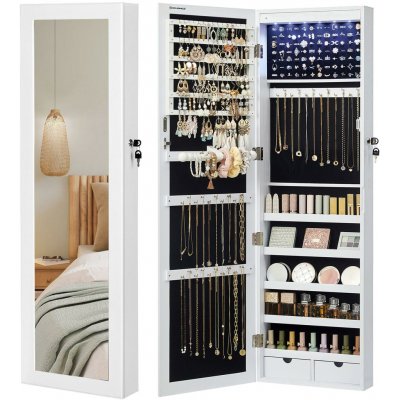 Vasagle Uzamykatelná make-up nástěnná skříňka se zrcadlem – Zboží Dáma