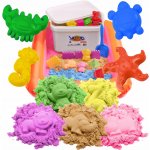 BibiMoon Kinetický písek 6 kg Sada s pískovištěm a formičkami – Hledejceny.cz