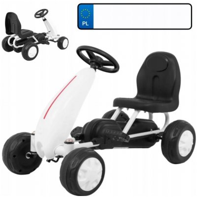 Mamido šlapací motokára Gokart s nafukovacími koly červená – Zboží Mobilmania