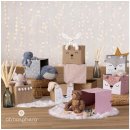 Atmosphera Úložný box s hvězdičkami 29 x 29 cm šedá