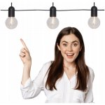 Star trading LED-Lichterkette Fiesta 10 transparentene Kugeln Kabel: schwarz 10 warmwhite LED ca. 360x10 cm – Zbozi.Blesk.cz