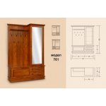 Předsíňová stěna M 761 – Zboží Dáma