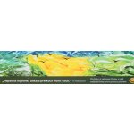 Pleva Záložka do knihy - kresby Hana Foff, oranžovo-zelený abstrakt, 1 ks – Zboží Dáma