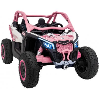 KidVolt PREMIUM Dětská elektrická Buggy CAN-AM Maverick XXL Premium Deluxe 640W 24V 20AH růžová – Hledejceny.cz