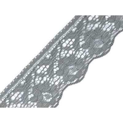 Stoklasa Silonová krajka šíře 60 mm Balení: 1 m, Varianta: 2 (67 mm) šedá světlá 2 (67 mm) šedá světlá – Sleviste.cz