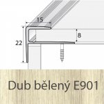 Profil Team Schodová hrana dub E09 8mm 2,7 m – Zboží Mobilmania